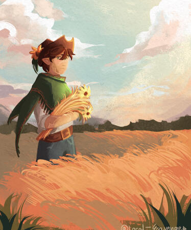 Halfbody, full render + background